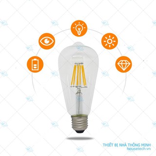 Bóng đèn led edison 8W E27ST64