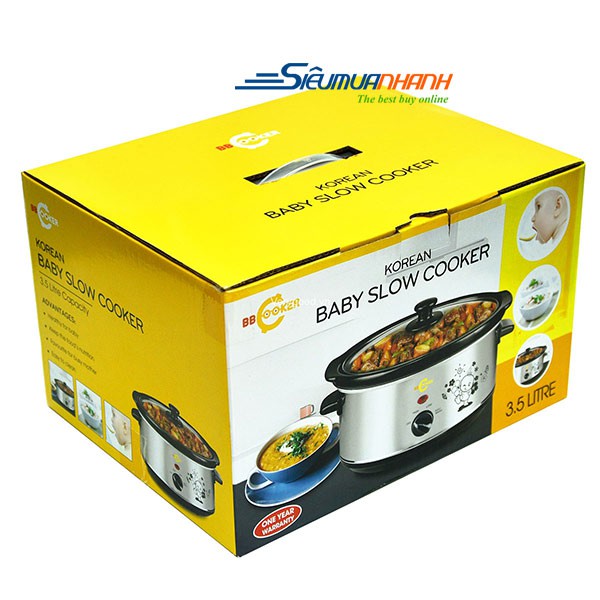 [Mã ELHADEV giảm 4% đơn 300K] [Nồi nấu cháo đa năng Hàn Quốc BB Cooker 1,5l/2,5l/3,5l