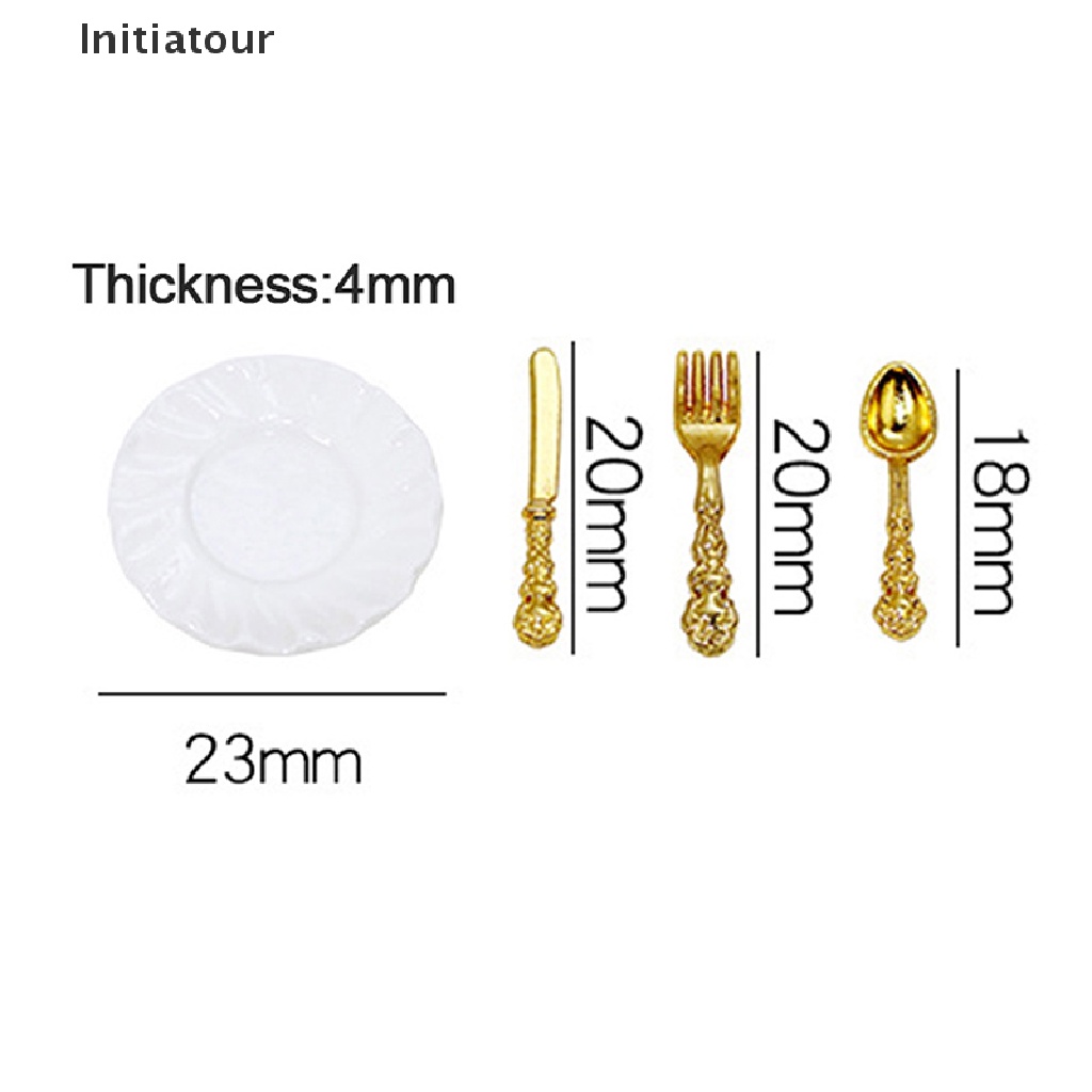Bộ 16 Dao Muỗng Nĩa Dùng Trang Trí Nhà Búp Bê