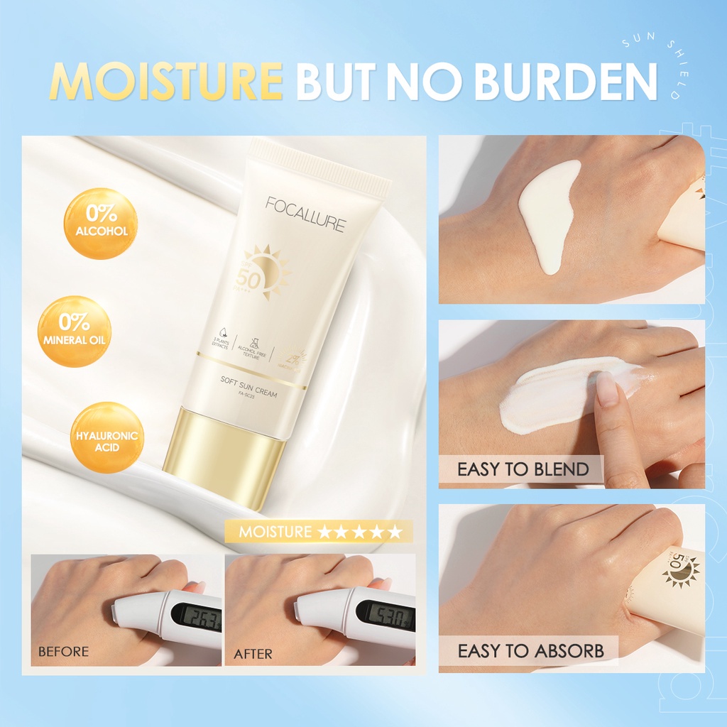 Kem chống nắng Focallure SPF 50 PA+++ không thấm nước