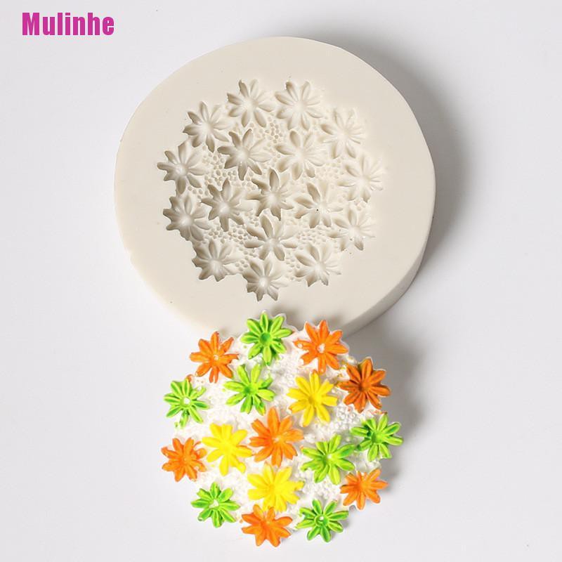 Khuôn Silicone Tạo Hình Hoa 3D Trang Trí Bánh