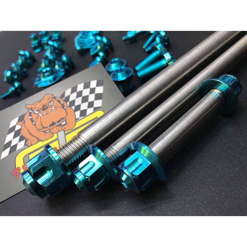 Full xe ốc titan gr5 cho ex150 winner x winner v1 tặng kèm bộ lục giác bông