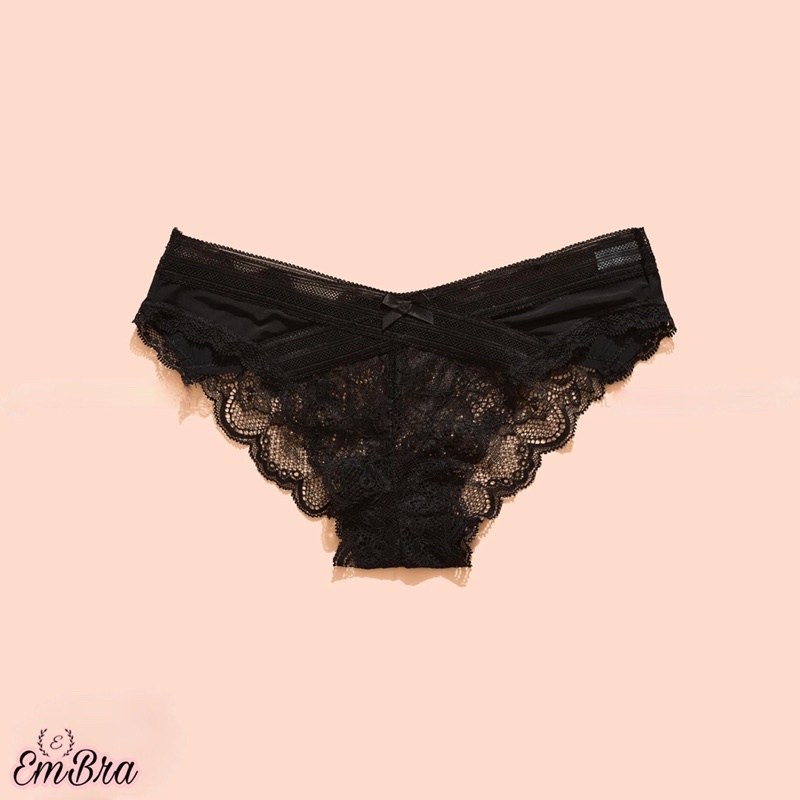 Quần Lót Nữ Ren Siêu Sexy Cạp Thấp Ren Mềm Nhẹ Mã EBQL08