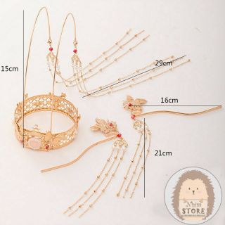 [ Order ]Set kim quan kèm 2 trâm hạc