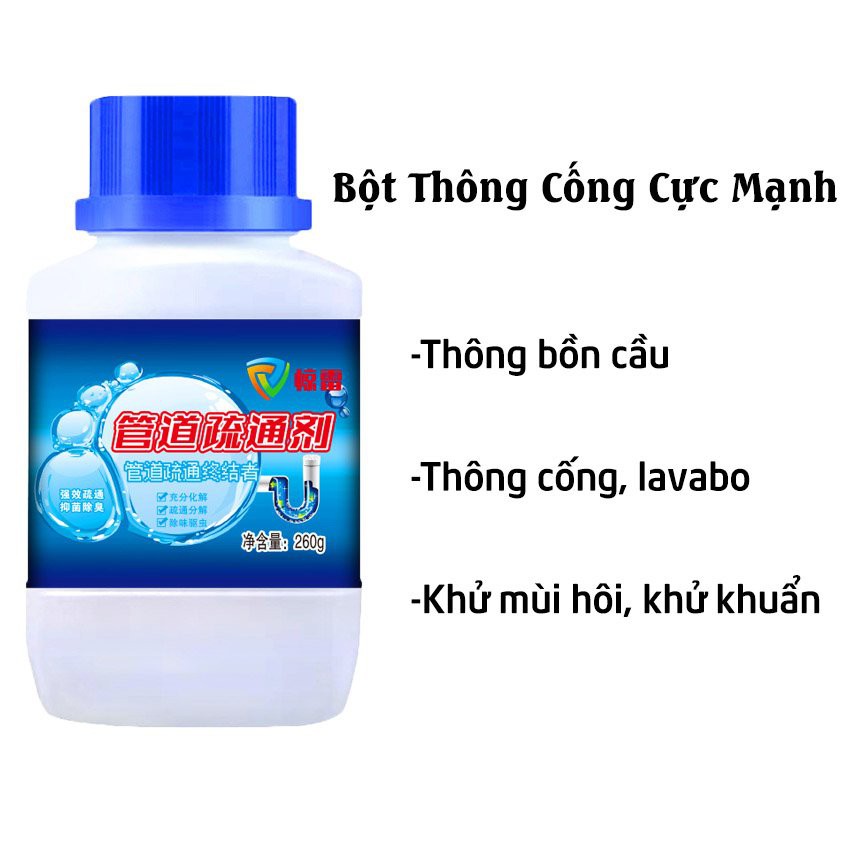 Bột Thông Bồn Cầu, Bột Thông Cống Cực Mạnh, Vệ Sinh Đường Ống Nước, Bồn Rửa Bát Thần Thánh PAPAA.HOME