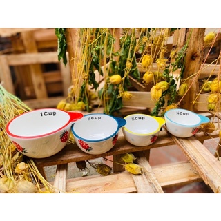 Set 4 Bát/Cup đong đo lường dùng trong nấu ăn, làm bánh