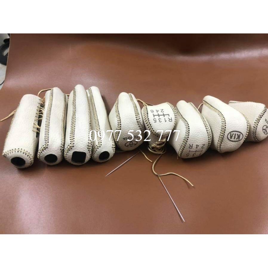 Combo Bọc da cần số+ phanh tay tất cả các dòng xe ô tô, xe đời cũ....