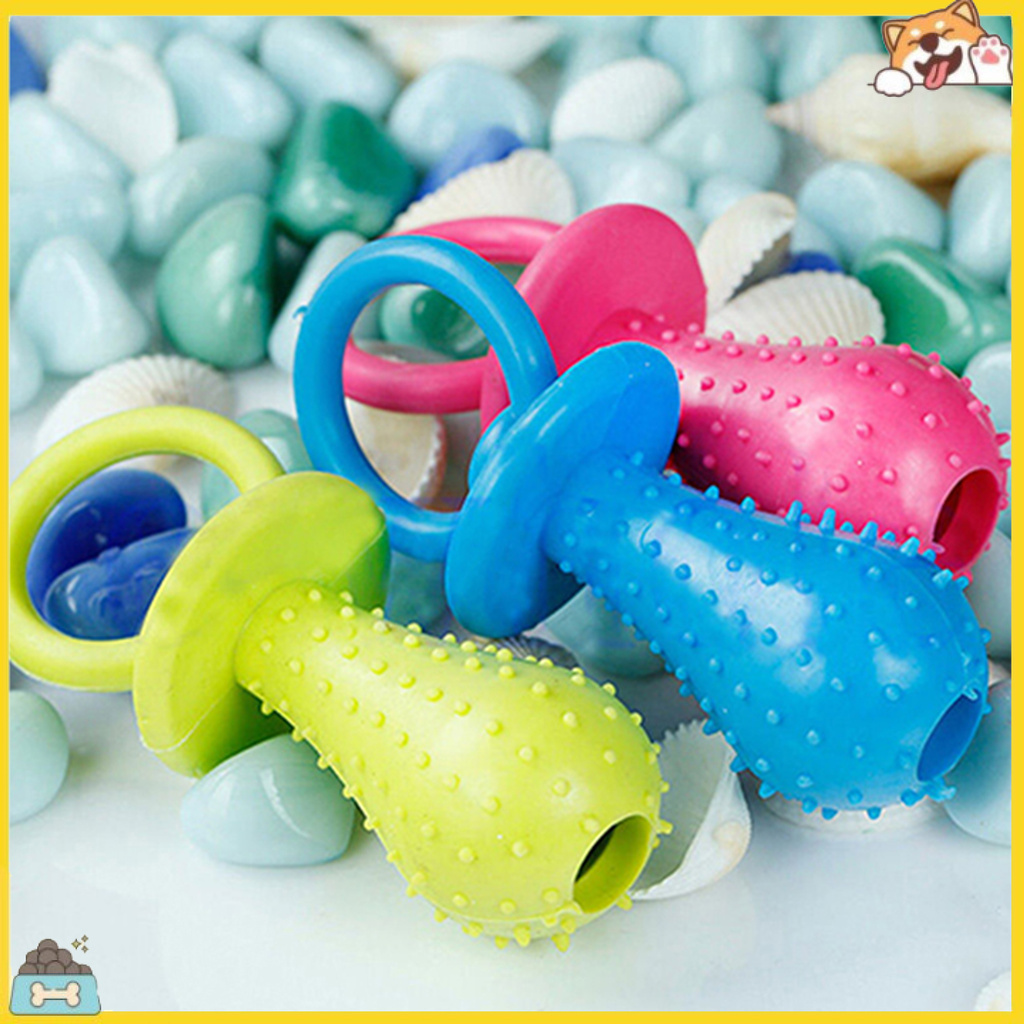 Đồ chơi núm vú giả hình chuông bằng cao su vui nhộn dành cho thú cưng