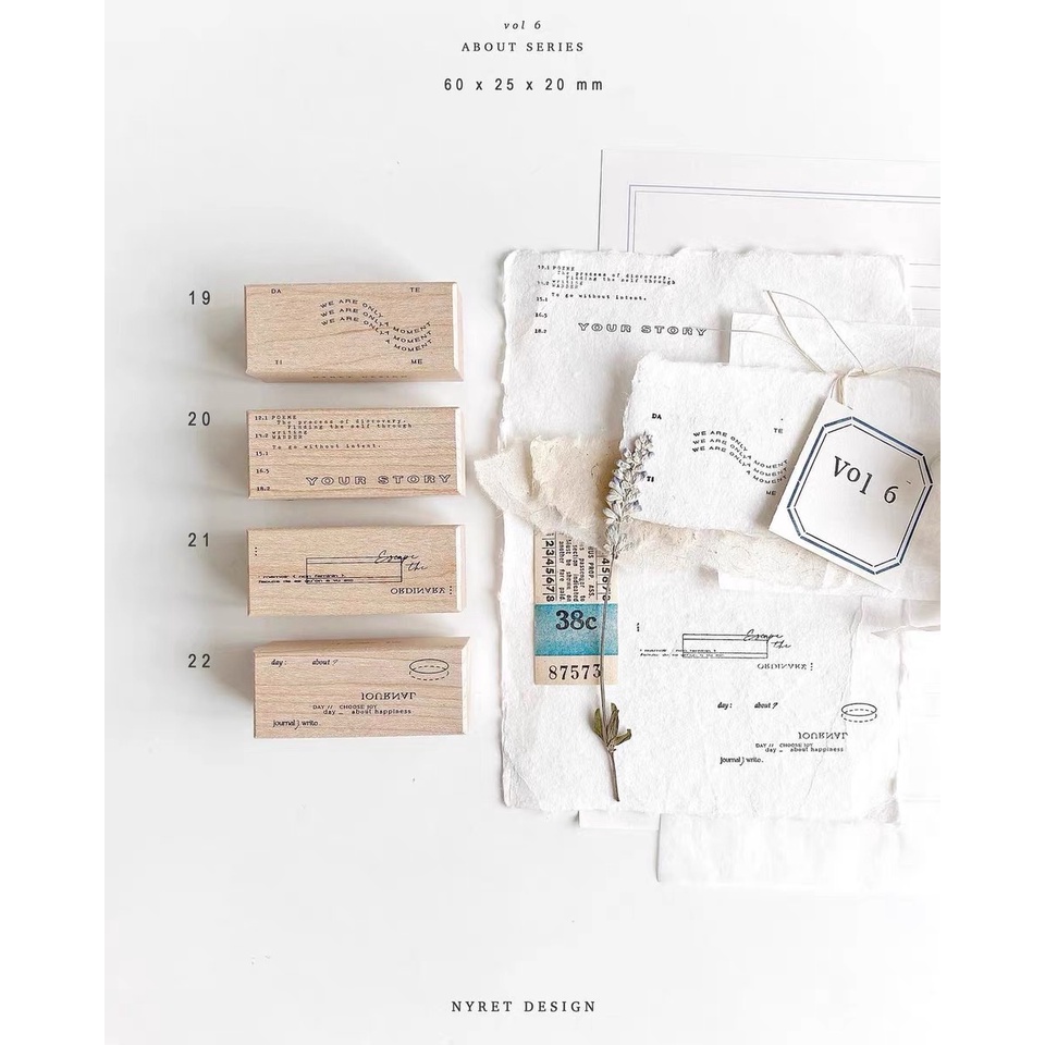 Stamp - Con dấu gỗ Vol6 About Series by Nyret