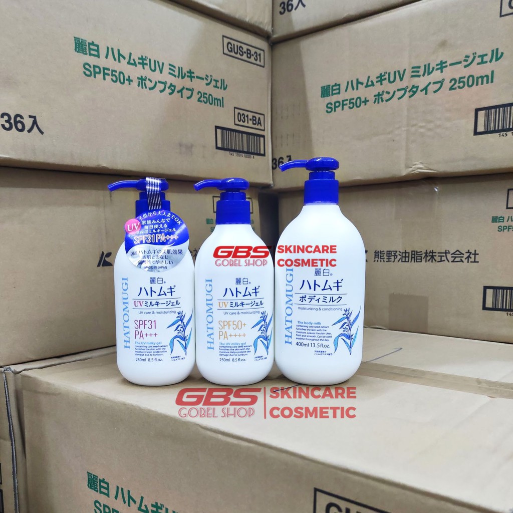 Sữa dưỡng thể chống nắng Hatomugi Nhật Bản