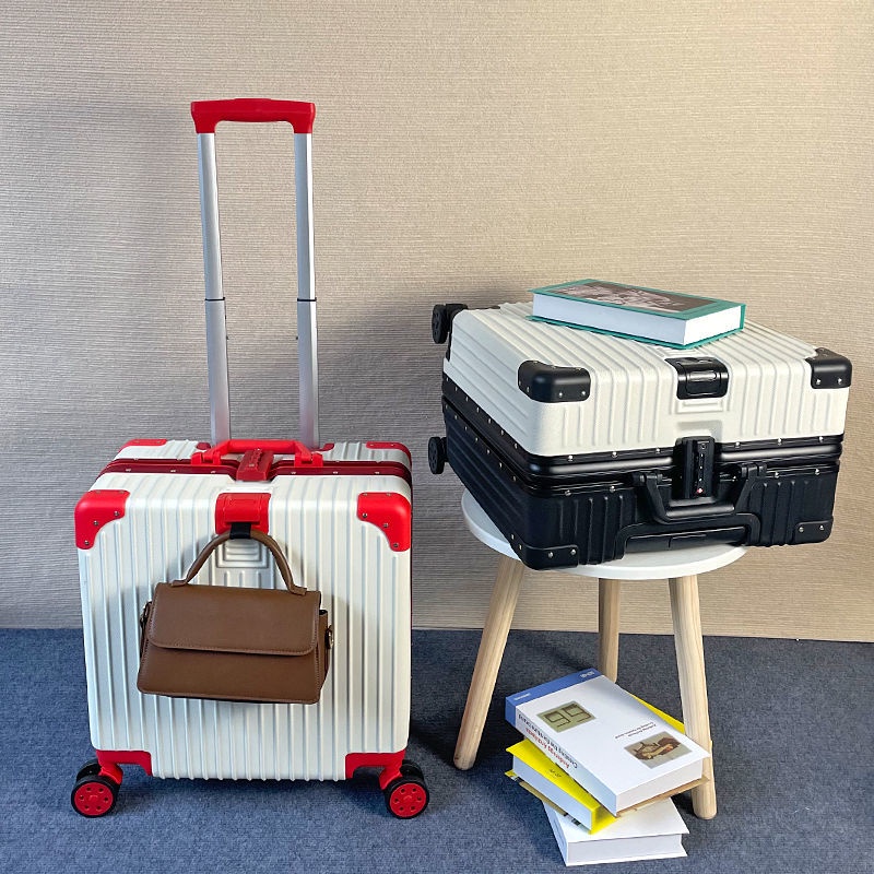 Hành lý nữ 18 inch lên máy bay xe đẩy mới cho nam giới đi du lịch hộp mật khẩu nhẹ vali du lịch mini vali du lịch