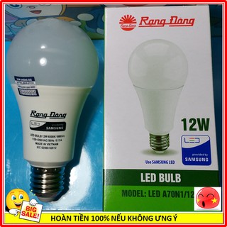 bóng đèn led 12W Rạng Đông cao cấp