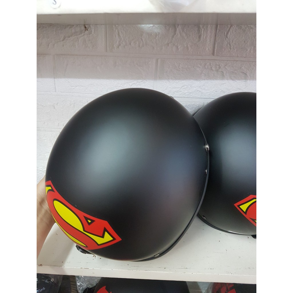 Mũ Bảo Hiểm Nữa Đầu (1/2)Kèm Kính mẫu Siêu Nhân