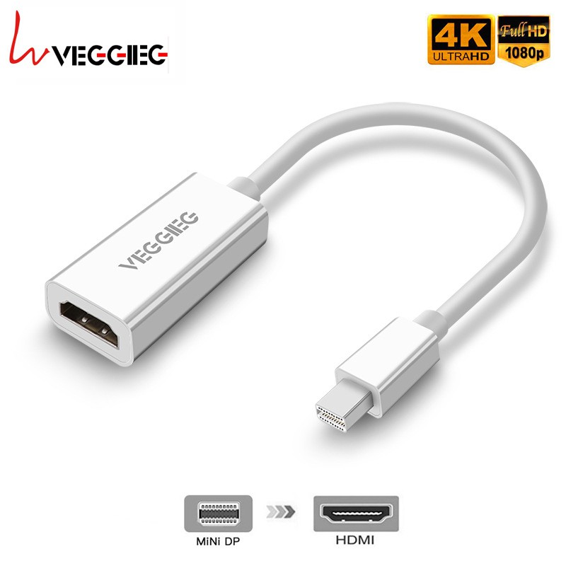 Cáp chuyển đổi Mini Displayport sang HDMI chất lượng 2K chính hãng - Thunderbolt to HDMI Macbook