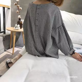 Áo kẻ babydoll