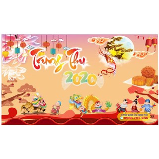 [RẺ VÔ ĐỊCH] - IN BẠT PHÔNG NỀN TRUNG KÍCH THƯỚC THEO YÊU CẦU, BACKDROP TRUNG THU SẮC NÉT