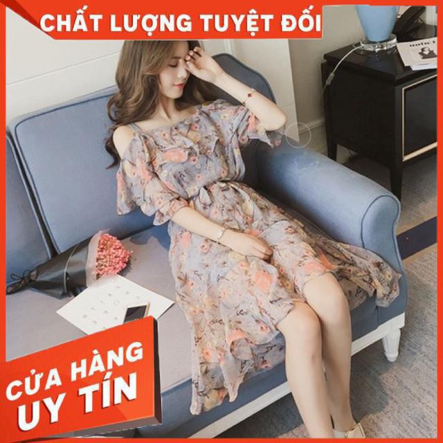 Đầm voan hoa