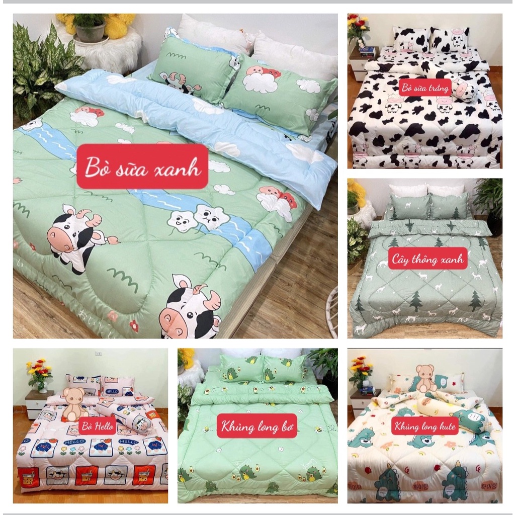 Xả kho Bộ Chăn Phao Ga Gối 1m2,1m4,1m5,1m6,1m8
