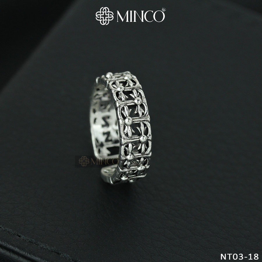 Nhẫn Chrome Heart Nam Nữ Minco Accessories phong cách Cá Tính phụ kiện thời trang đẹp NT03-18