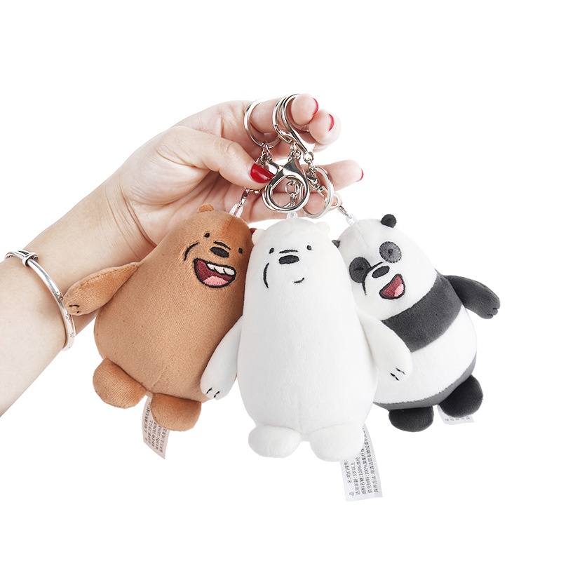 Móc Khóa Hình Gấu Bông YB2 We Bare Bears Dễ Thương BY2