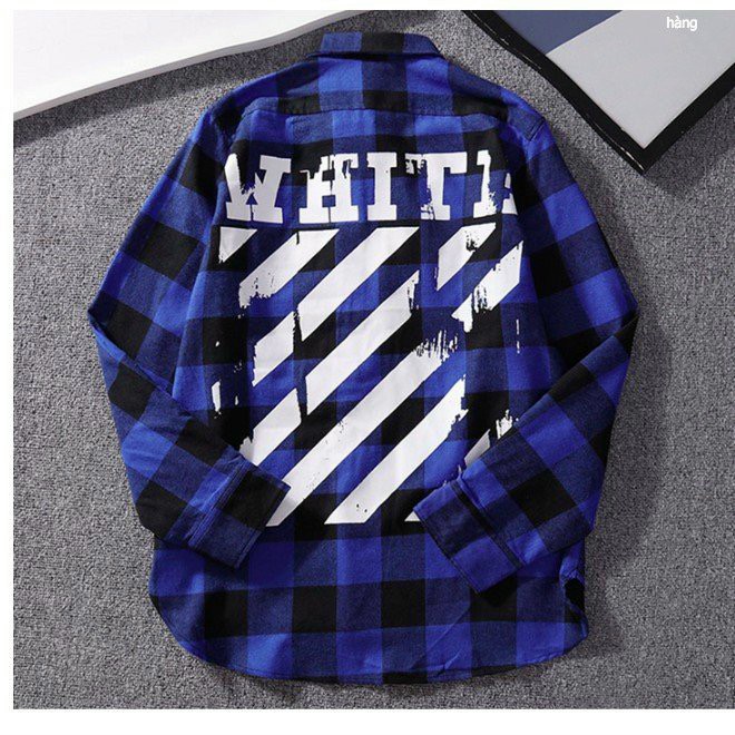 Áo Khoác Sơ Mi FLANNEL CARO WHITE CAO CẤP TRẺ TRUNG CÁ TÍNH