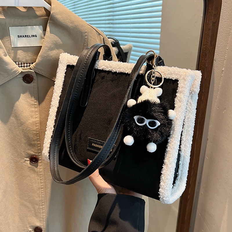 Túi Xách Da Lộn Dáng Vuông Nhỏ Thời Trang Cao Cấp Cho Nữ