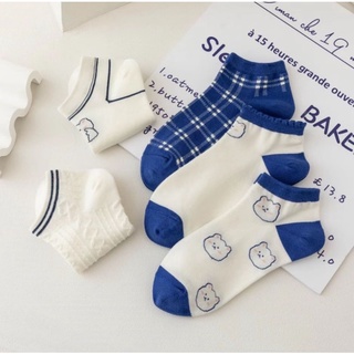 Vớ chó xanh đậm set 5 đôi