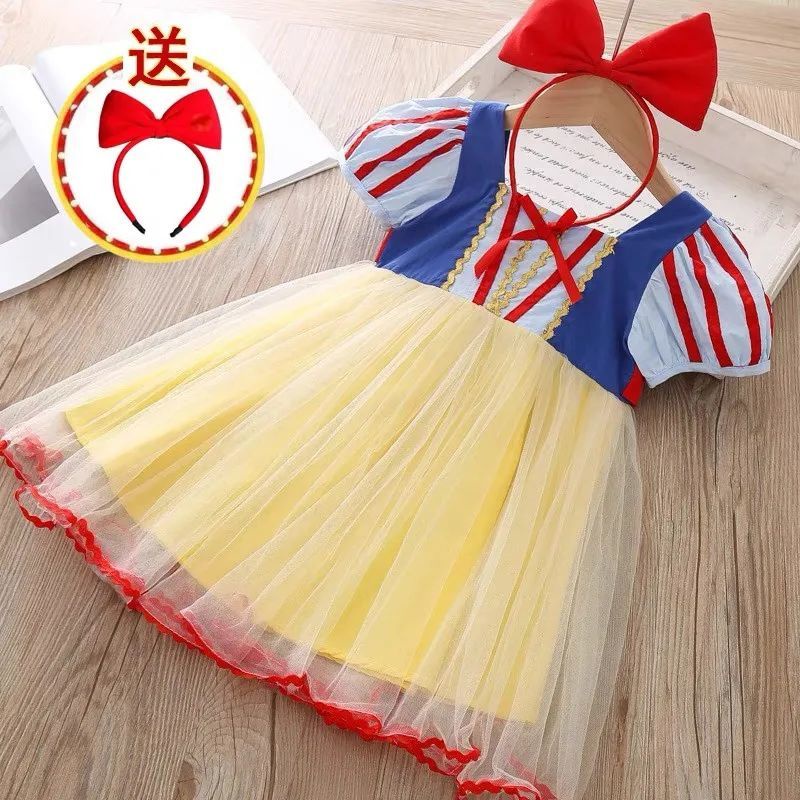 Đầm Công Chúa Bạch Tuyết Thiết Kế Mới Xinh Xắn Thời Trang Mùa Hè Dành Cho Bé Gái