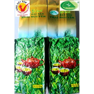 Trà xanh Thái Nguyên 1 tôm 2 lá búp 100g