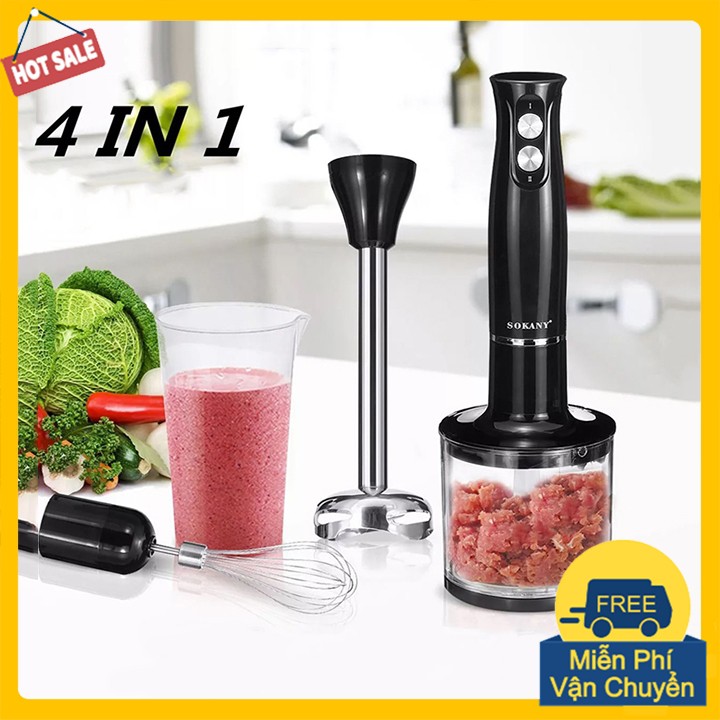 Máy xay đa năng Sokany 4 Trong 1, nhiều chức năng, xay cực khỏe