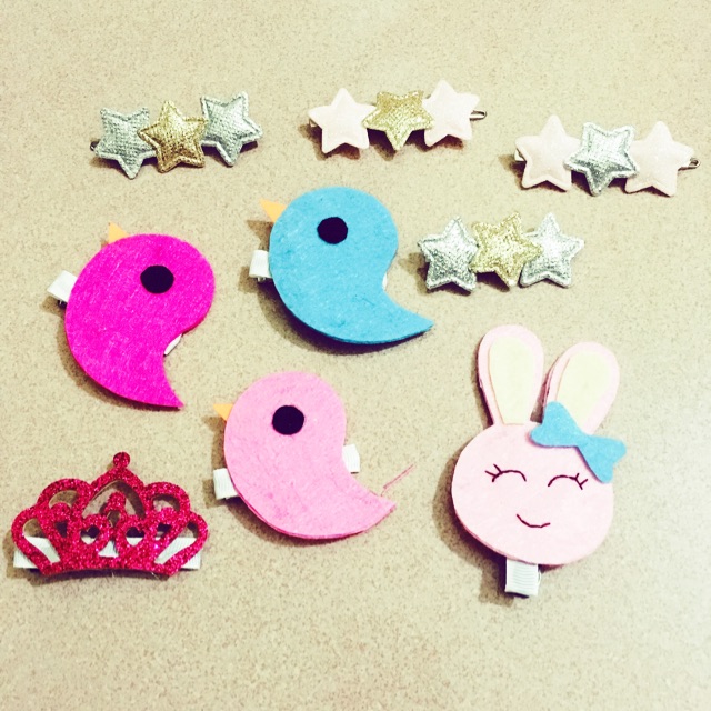 Kẹp tóc handmade ( hình thật)
