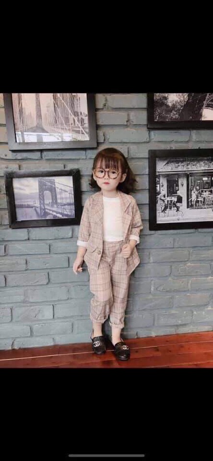 Set vest kẻ mùa thu cho bé | BigBuy360 - bigbuy360.vn