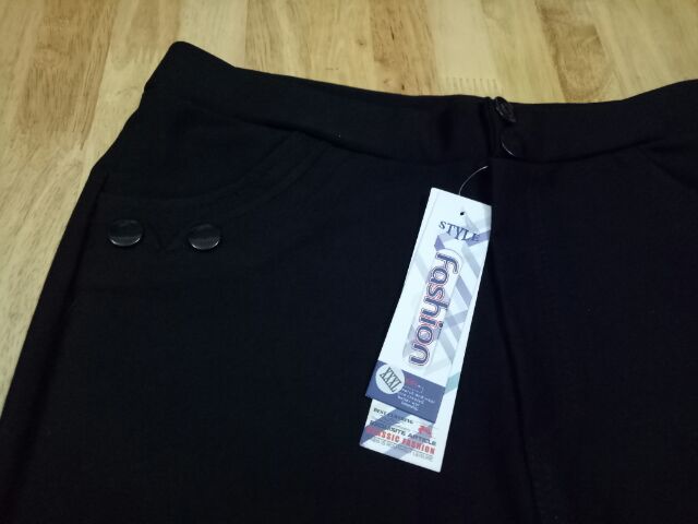 Quần tây nữ dáng dài lưng chun form đẹp dáng ôm có size đại 2 màu đen và xám