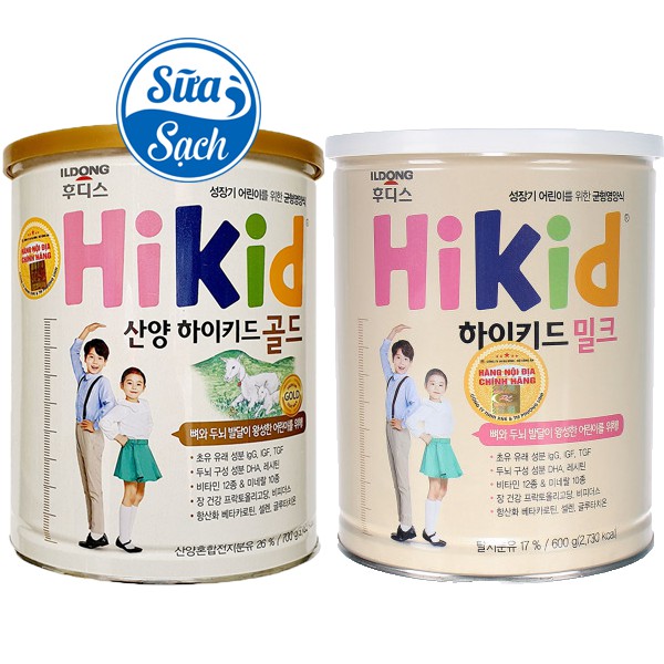 Sữa Hikid vani (SPDD HIKID)/Sữa dê Hikid Gold 700g Chính Hãng Mẫu mới (date mới)