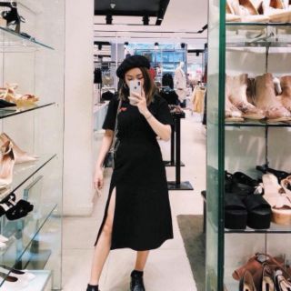 CHÂN VÁY MIDI XẺ TÀ