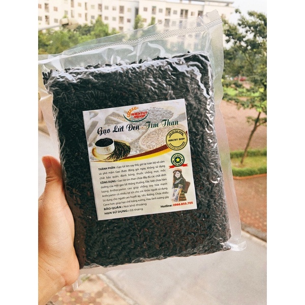 Gạo Lứt Đen Dẻo Điện Biên 1kg - Loại 1 Thơm Ngon