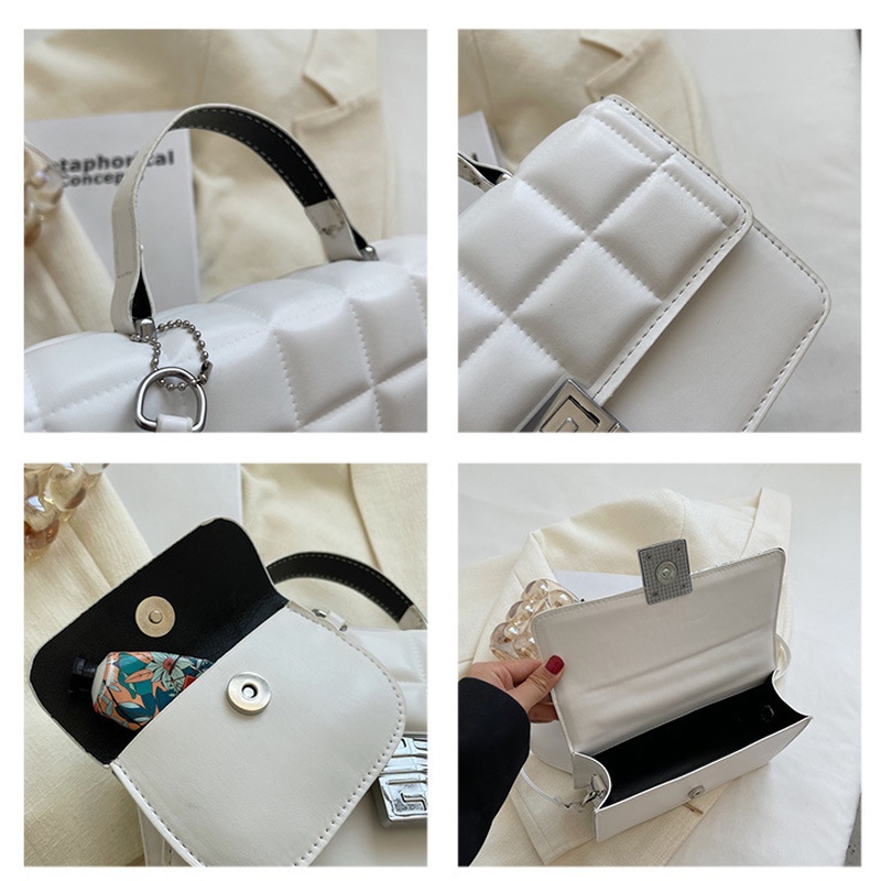 Túi Xách Đeo Vai Hình Vuông Nhỏ Màu Trơn Phong Cách Hàn Quốc NB00129
