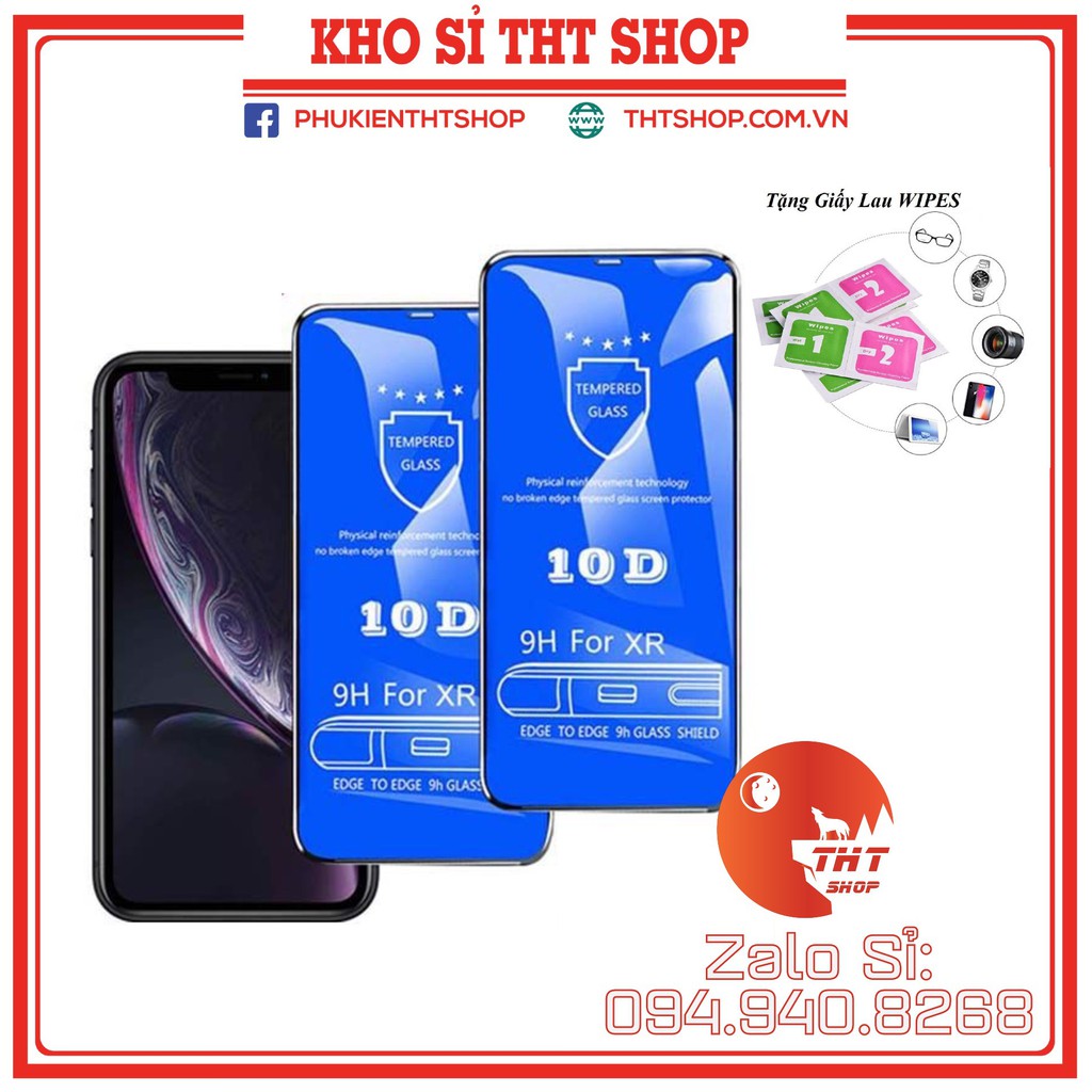 Kính cường lực iphone 10D mới nhất full màn cho  6 6s 6Plus 6sPlus 7p X XSMAX 11 12 pro/promax