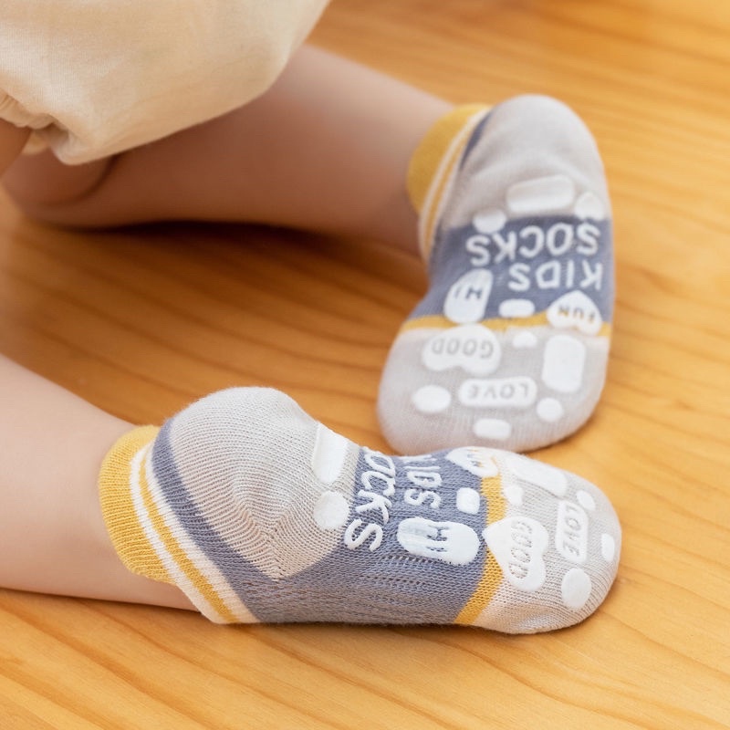 Set 5 đôi tất lưới KIDS SOCK thoáng chân chống trơn trượt cho bé từ 0-4 tuổi