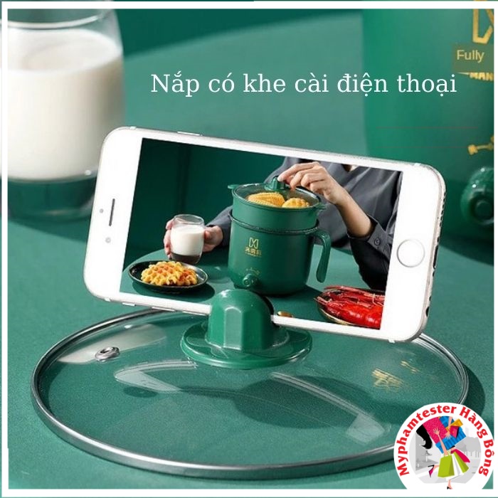 (SIÊU RẺ) Nồi điện chống dính mini Shiban đa năng 1.8L cao cấp (chiên xào rán hấp, nấu cơm)