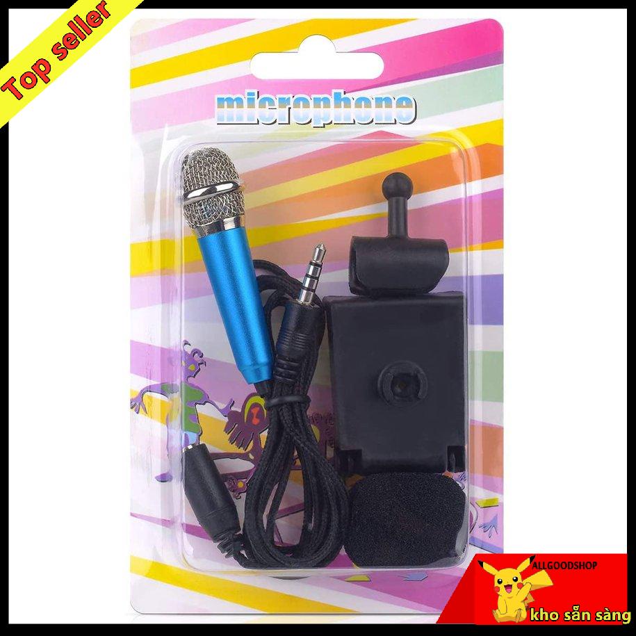 Micro hát Karaoke mini jack 3.5mm cho điện thoại laptop