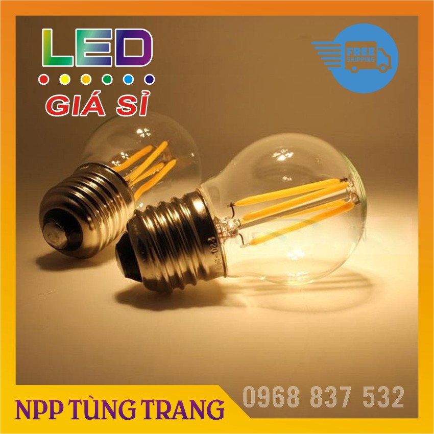 Dây đui đèn trang trí ngoài trời kèm bóng edison vintage dùng cho quán cà phê, trà sữa, nhà hàng quán ăn...
