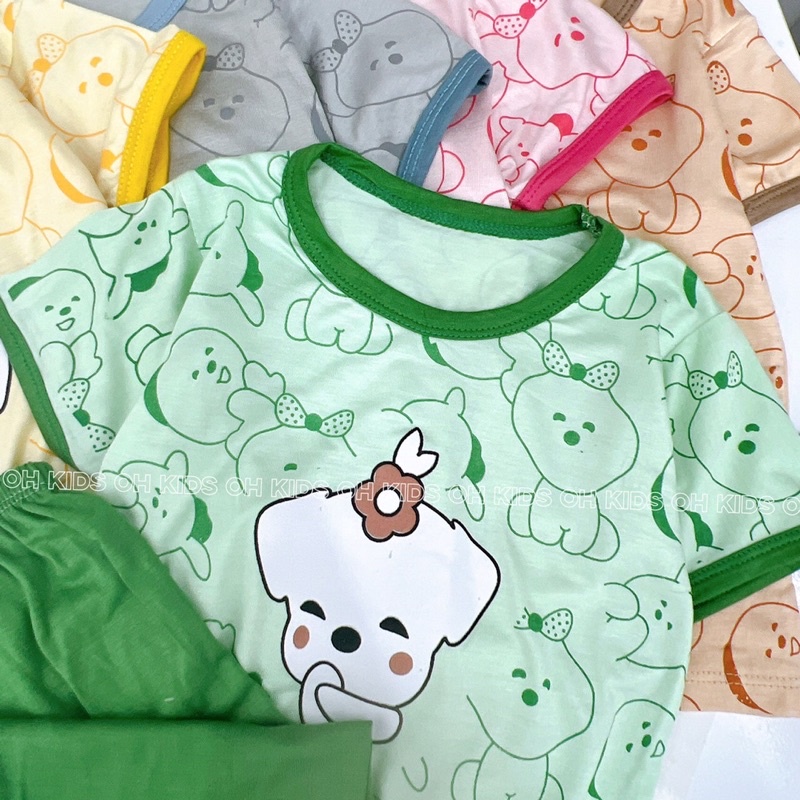 HOT!!! bộ cộc tay quần alibaba chất thun lạnh minky mom cho bé trai bé gái 8-20kg