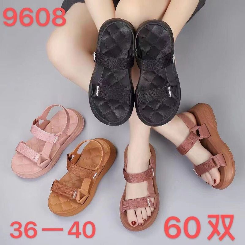 Giày sandal nhựa nữ bánh mì thời trang cao cấp mẫu mới 9608-1