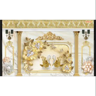 Tranh phào chỉ cổ điển dán tường 3D