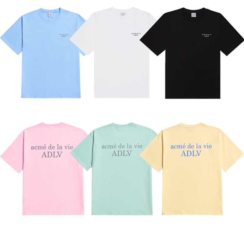 Áo Thun Cotton Tay Ngắn Dáng Rộng In Hình Gấu Acme-de-Lie 6 Màu Tùy Chọn Cho Nam Và Nữ