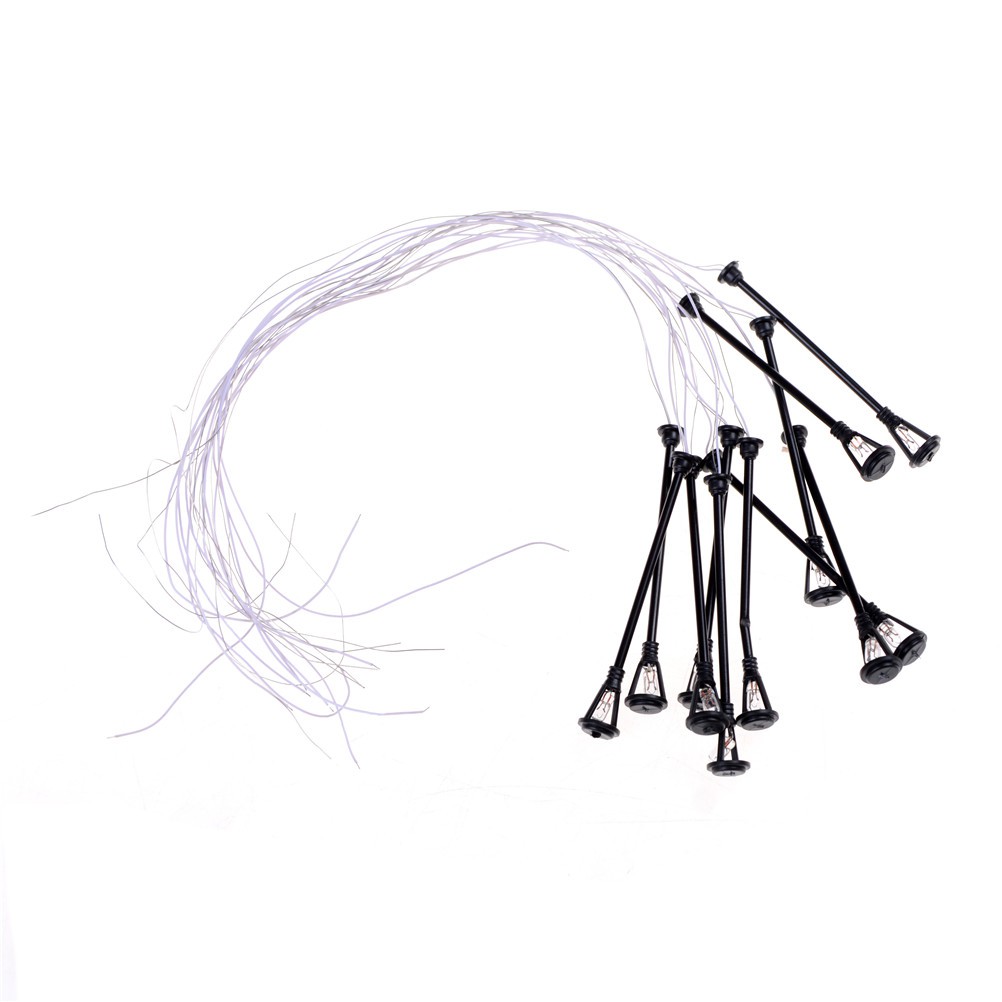 Bộ 10 Mô Hình Đèn Vườn Tỉ Lệ 1: 100 Chất Lượng Cao