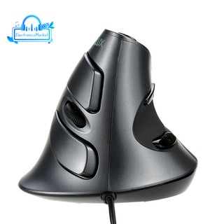 Chuột máy tính kiểu dọc Delux M618 kết nối có dây USB thiết công thái học độ nhạy 1600DPI có thể điều chỉnh
