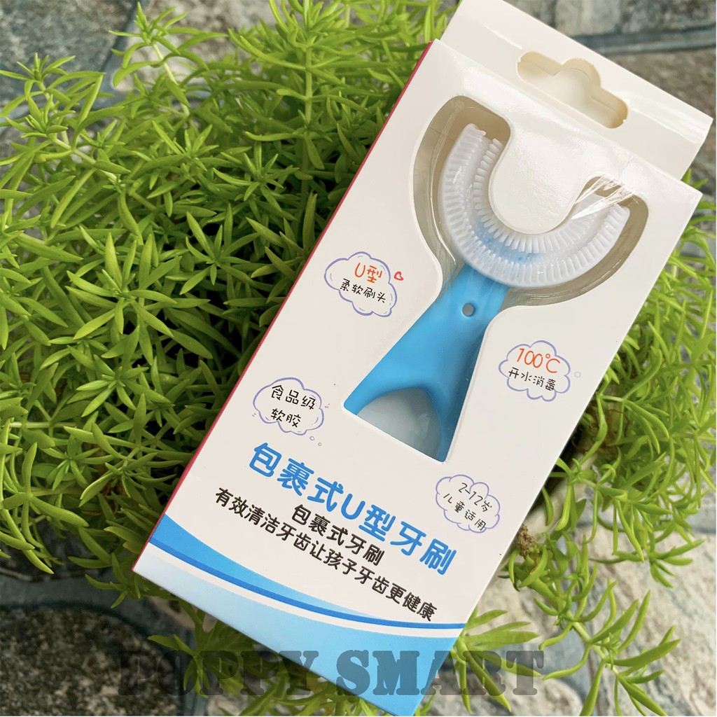 Bàn Chải Đánh Răng Cho Bé Chữ U Chất Liệu Silicon, Cho Bé Từ 2 Tuổi - 6 Tuổi