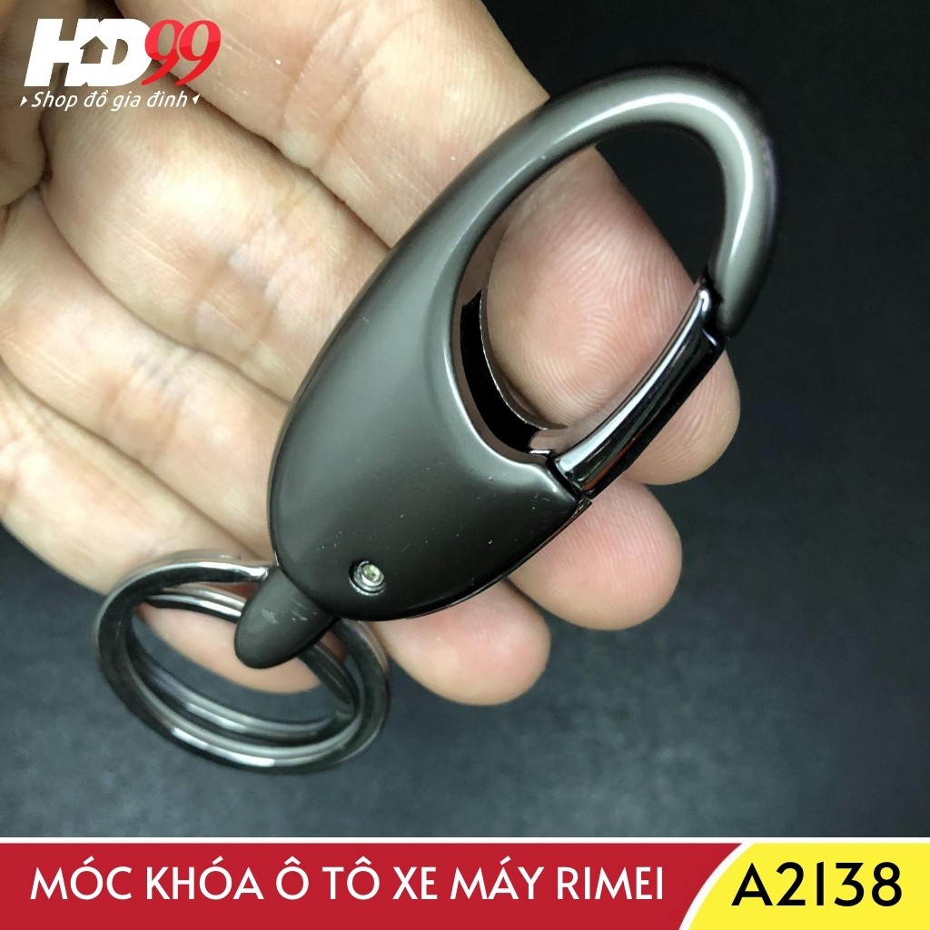 Móc Khóa Ô tô Xe Máy RIMEI A2138-2 | Hàng Cao Cấp Từ Thép Chuyên Dụng Mạ Crome Sáng Bóng Phong Cách Đơn Giản Lịch Lãm | BigBuy360 - bigbuy360.vn